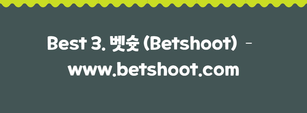 Best 3. 벳슛 (Betshoot) – www.betshoot.com